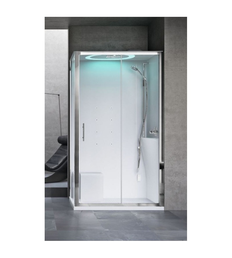Multifunctional shower cabin, hammam version Novellini Eon 2P