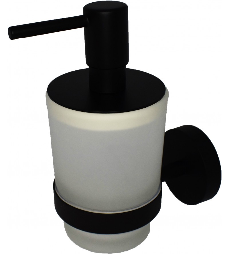 Dispensador de jabón líquido negro mate Capannoli Hoop HP116 VSMM