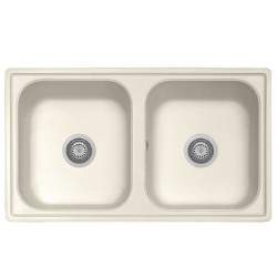 Kitchen sink in ivory color...