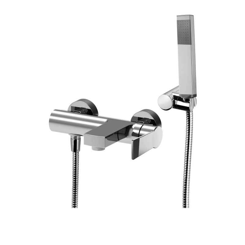 Bathtub mixer complete with chrome color shower set Paffoni Tango TA023CR