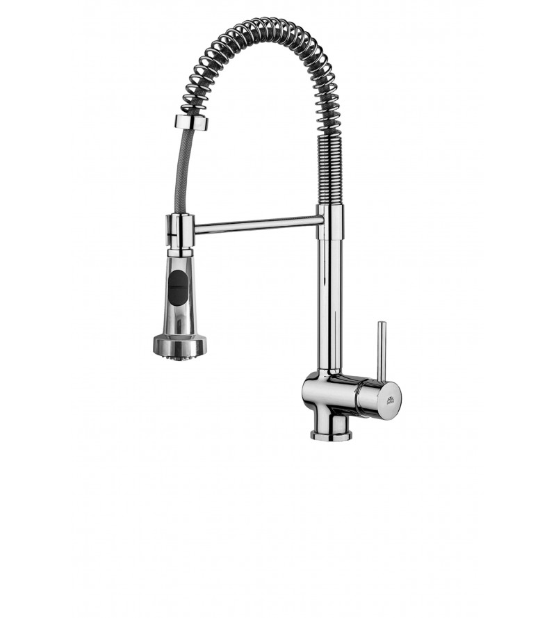 Kitchen sink mixer with 2-jet shower Paffoni SK176CR