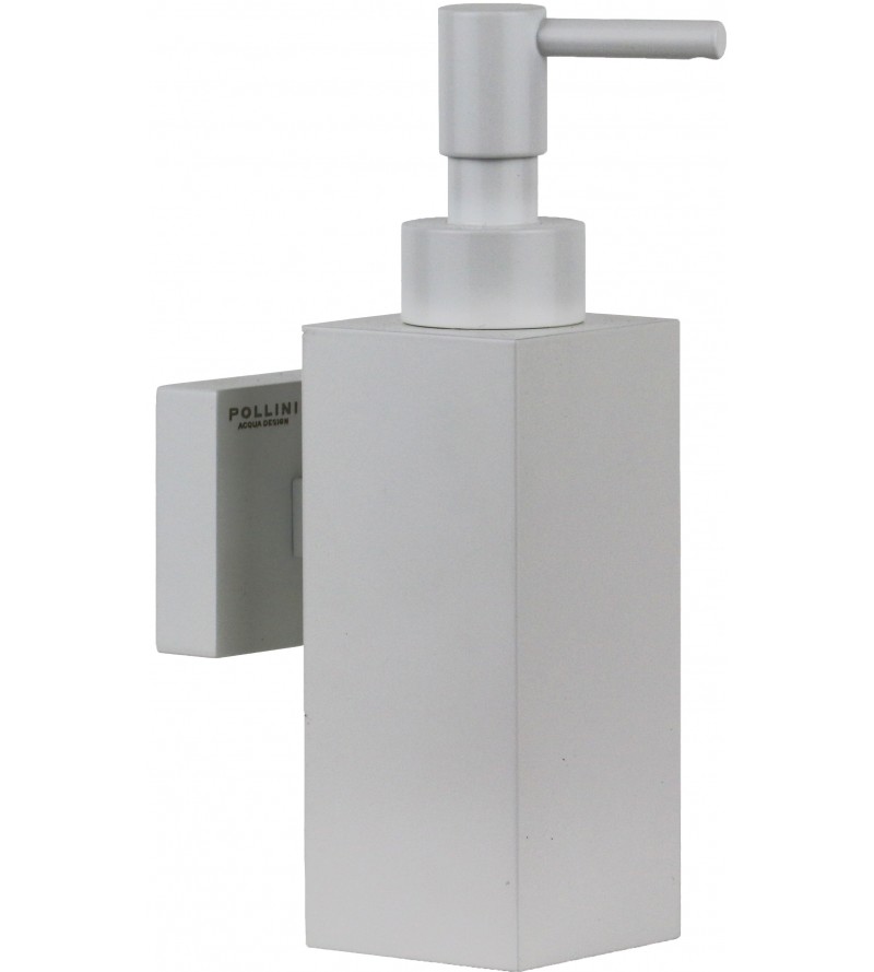 Dispensador de jabón líquido con instalación mural Pollini Acqua Design Cube P1024M