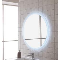 Round bathroom mirror with...