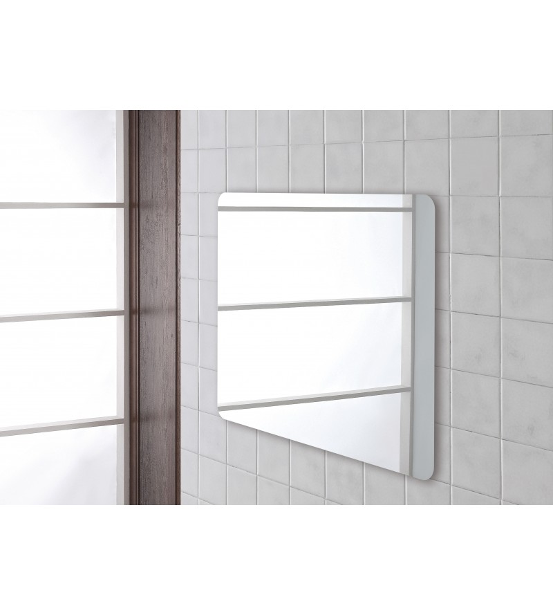 Specchio per bagno rettangolare 90x70 cm Feridras 178043
