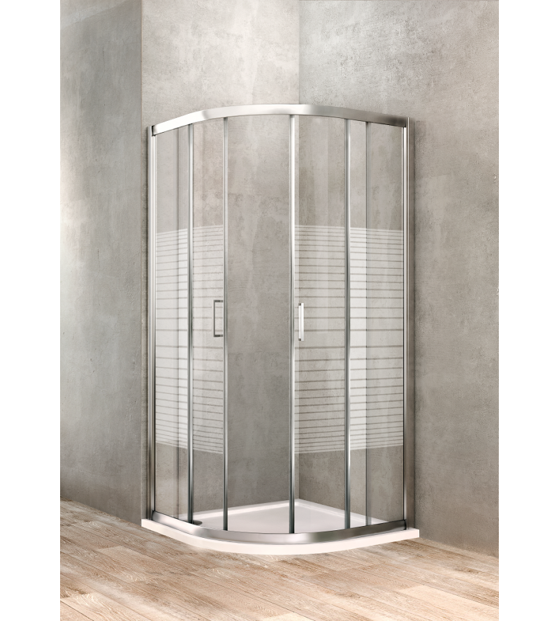 Semi Round Shower Enclosure 90 X, Round Shower Door