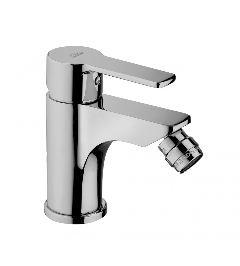 Bidet mixer in chromed brass with articulated aerator Paffoni RED131CR