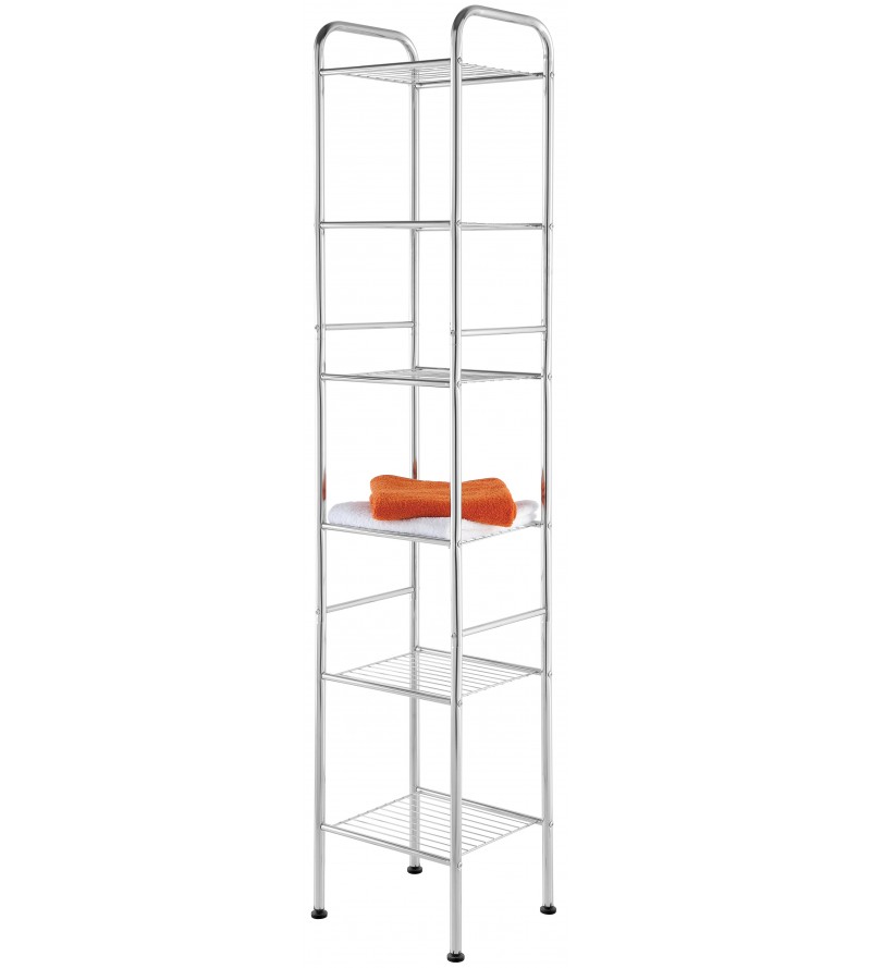 Multi-purpose column with 6 shelves in stainless steel Feridras 154004-B