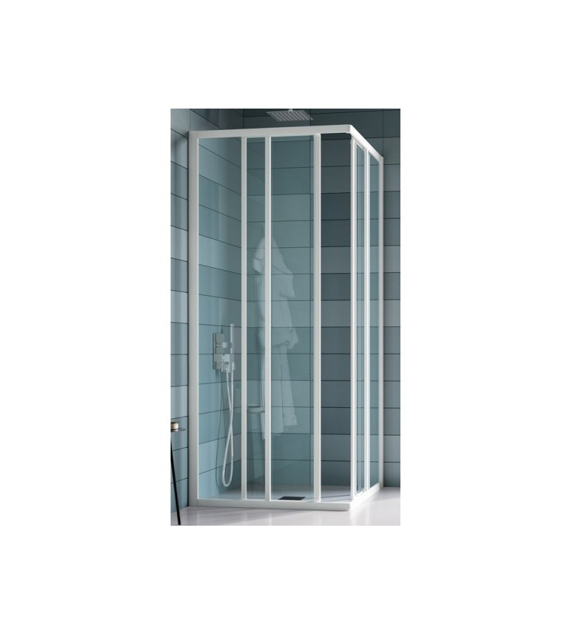 Corner shower enclosure with four doors Samo America B6816