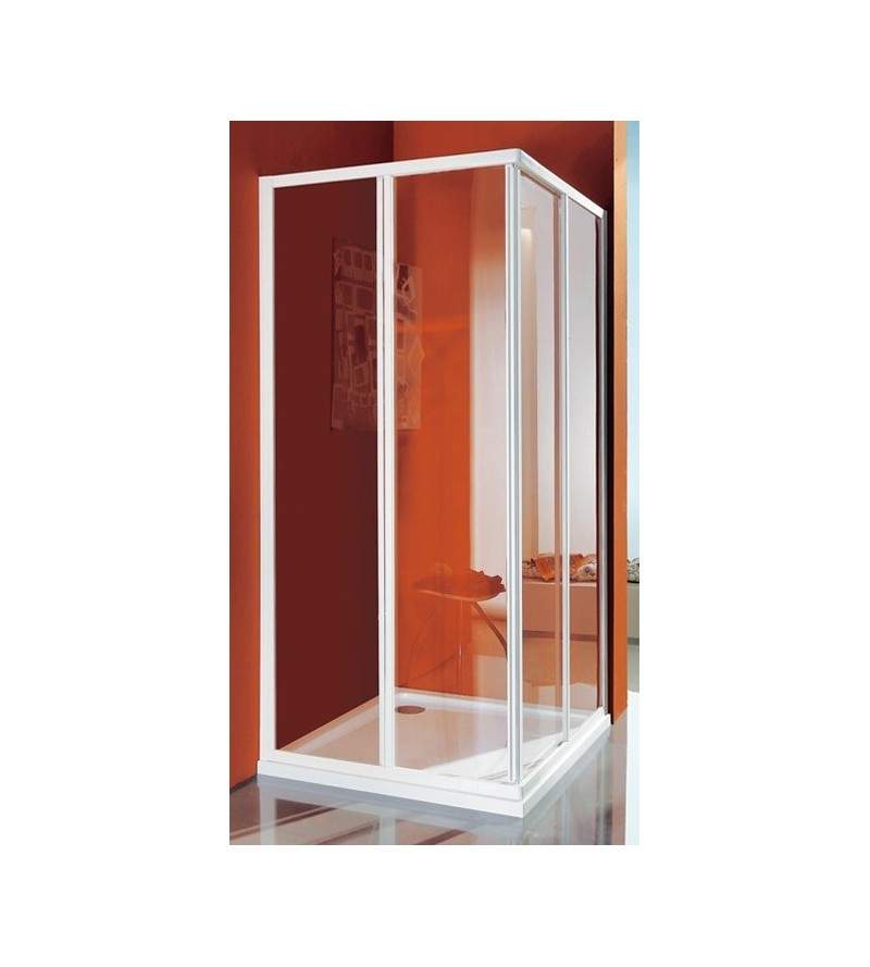 Corner shower enclosure with four doors Samo Ciao B2601