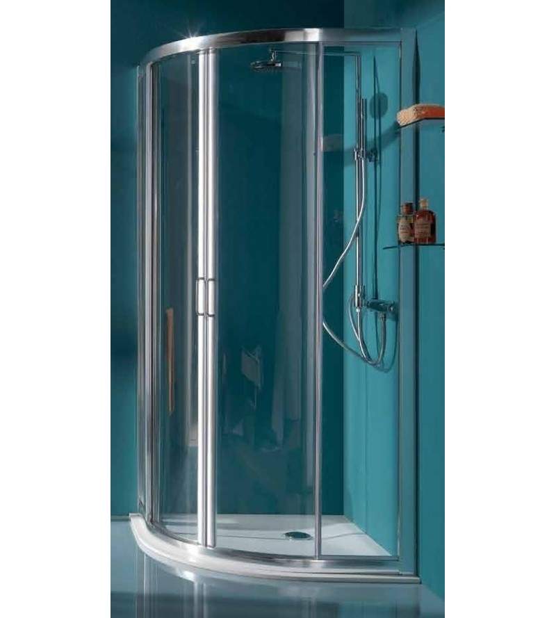 Mampara de ducha corrediza redonda de cuatro puertas Samo America B6870