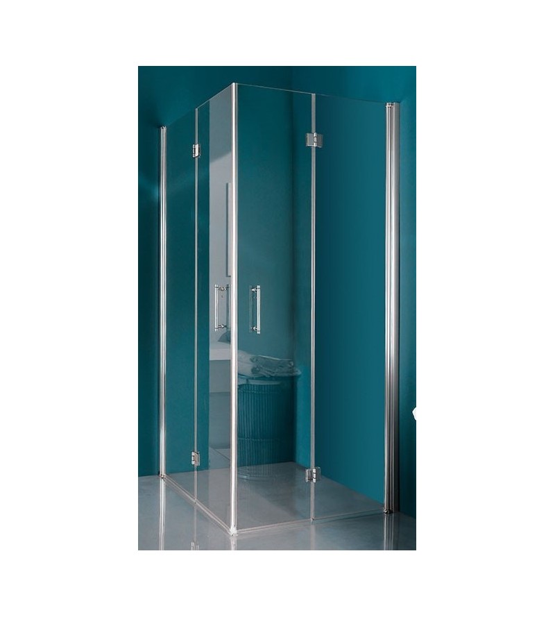 Corner shower enclosure with folding doors Samo Alter B9520