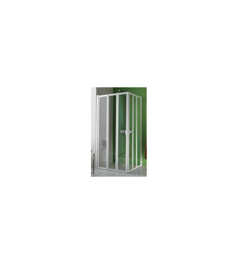 Corner shower enclosure with folding doors Samo Flex B3522