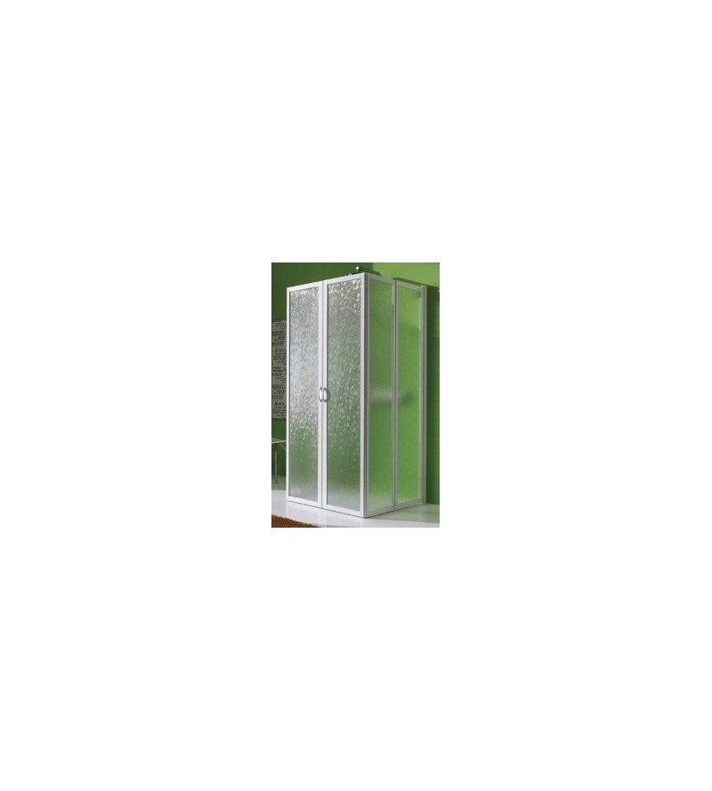3-sided corner shower enclosure with folding doors Samo Flex B3532