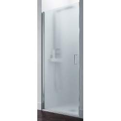 Shower door with one hinged...