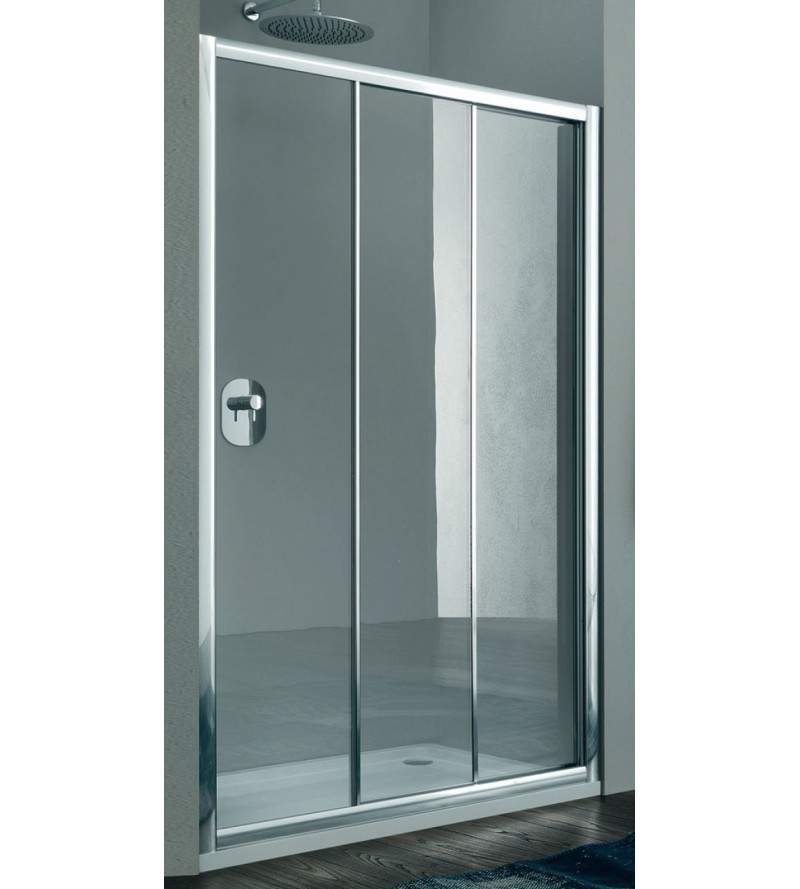 Porta doccia per nicchia 105 cm modello 3 ante scorrevoli Samo
