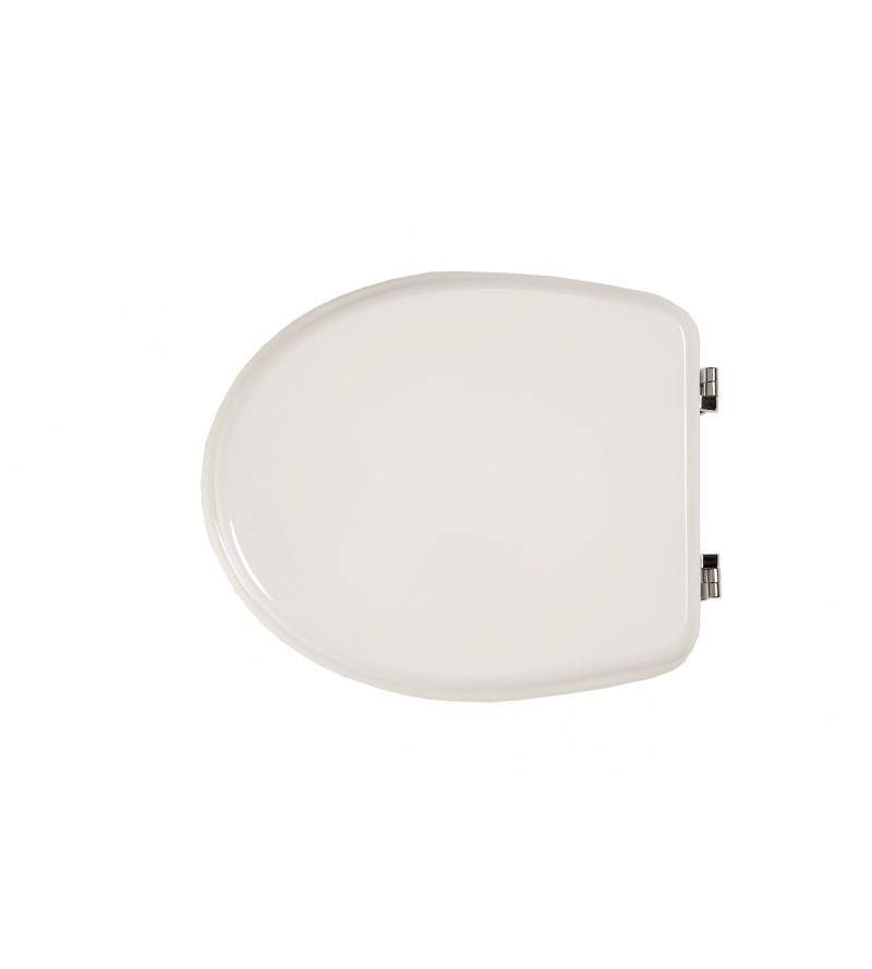 Sedile wc colore bianco per serie Perla New Dolomite Ercos BSOPEA