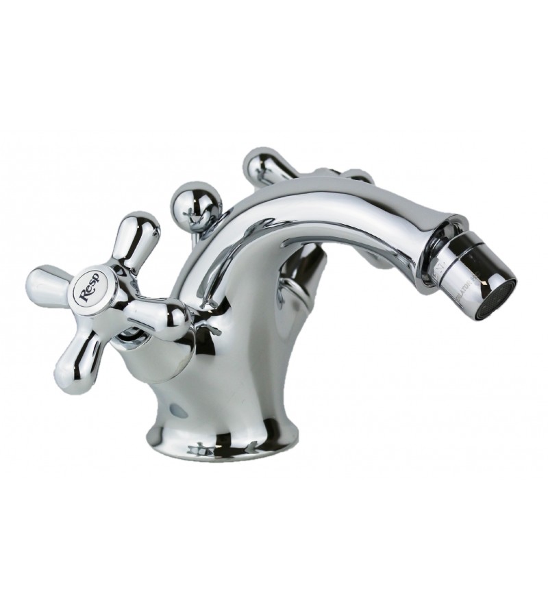 Single hole bidet tap in chrome colour, double lever model Resp Old America ART.39.195/A