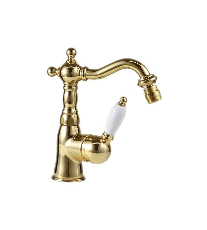 Classic style bidet mixer in gold color Gattoni Orta 2752/27D0.OLD