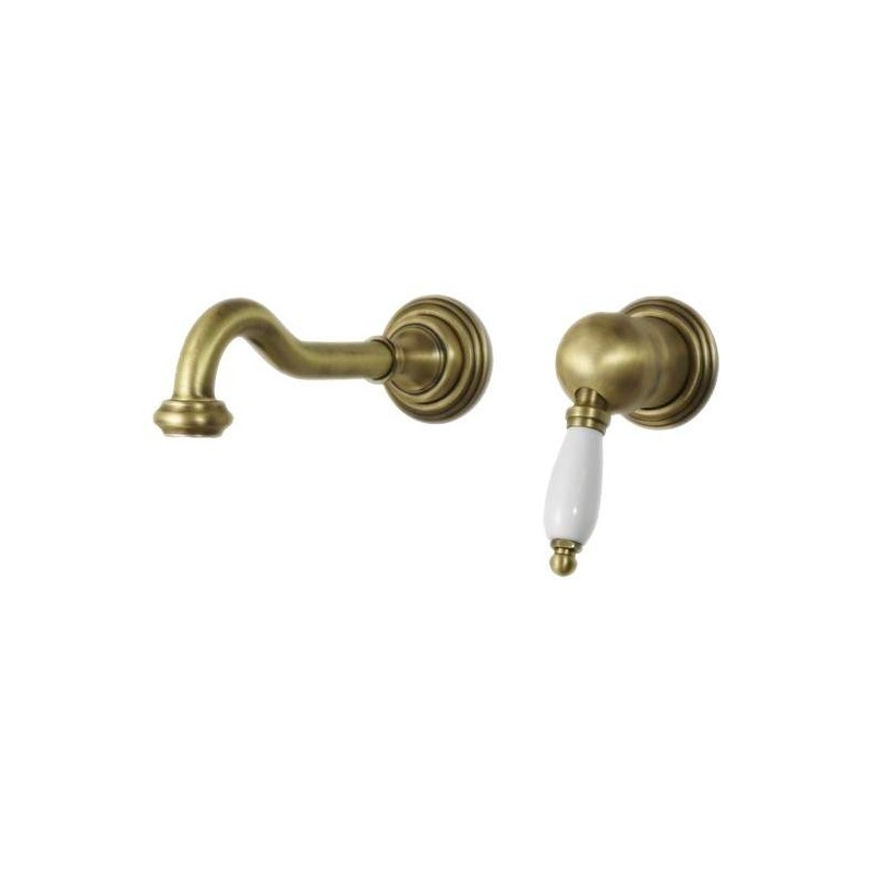 Single-lever wall mounted mixer in bronze color Gattoni Orta 2737/27VB.OLD