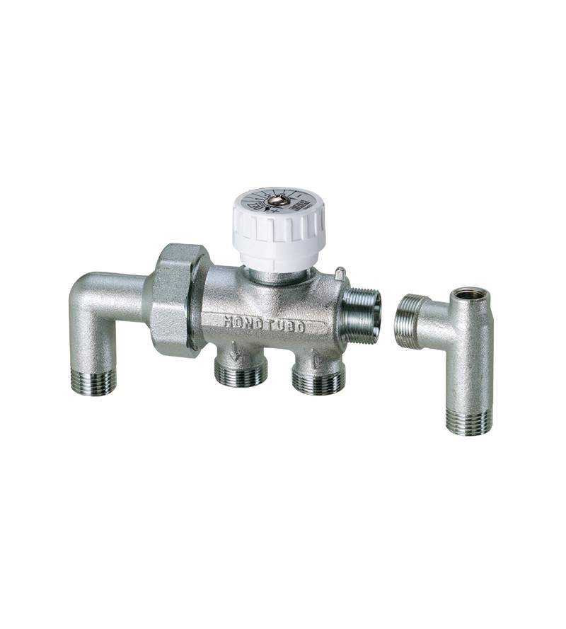 Chrome-plated manual monotubo valve for convector FAR 1600