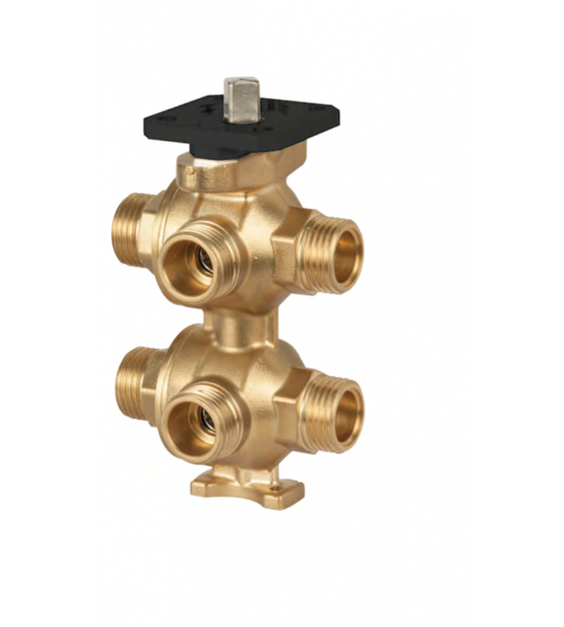 Six-way zone valve with male threaded connections Giacomini R274N