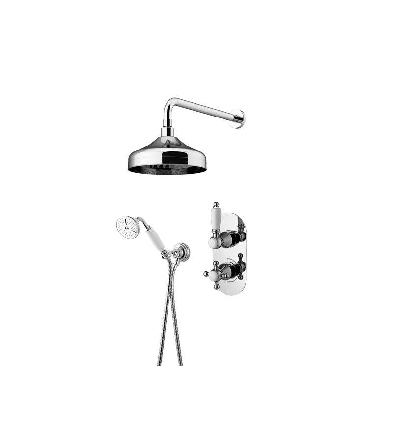 Thermostatic shower kit in chrome color Gattoni Orta KT105/27C0.OLD