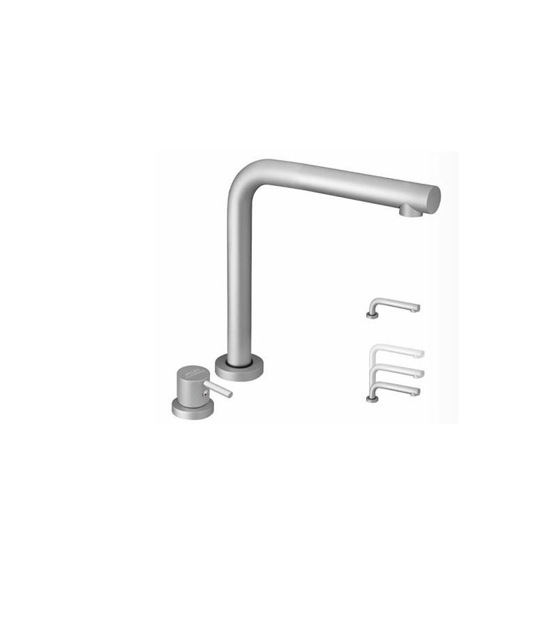 Foldable kitchen sink mixer with pull-out shower for caravans and boats Elka Allura 7020ARAL