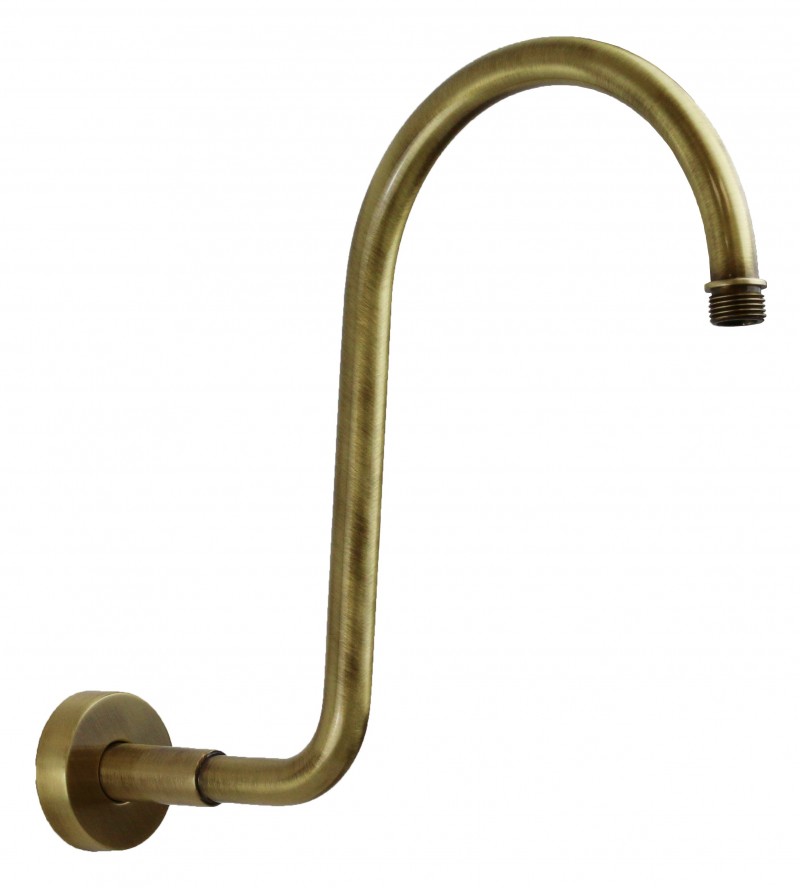 Round shower arm in brass bronze finish 305 mm Sphera