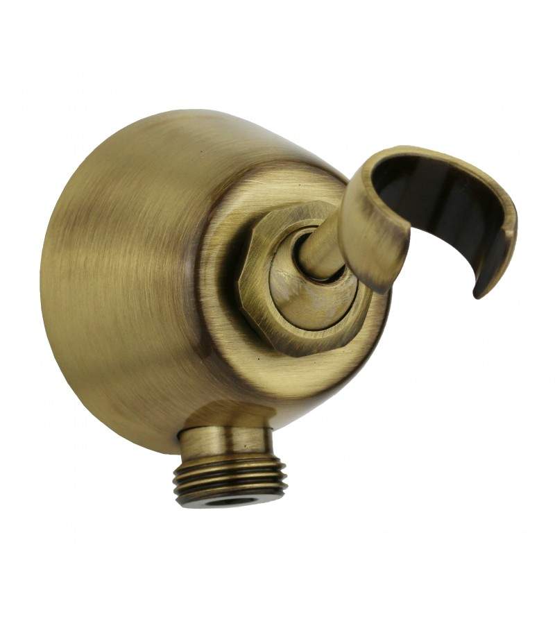 Water connection with shower support in brass bronze finish Sphera