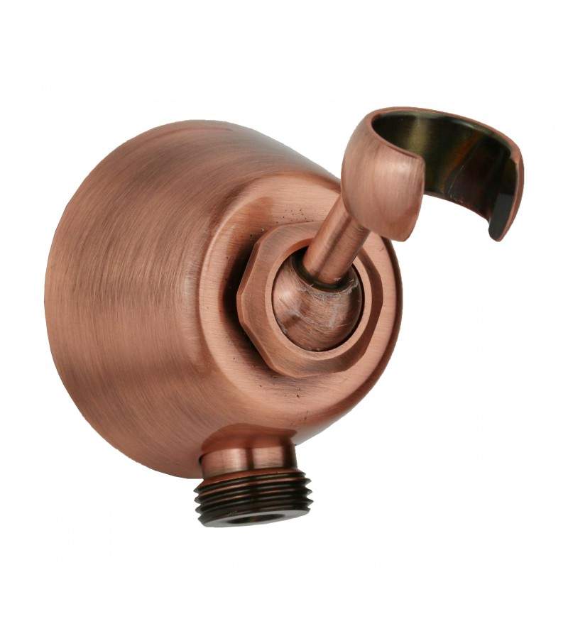 Water connection with brass shower support Sphera copper finish