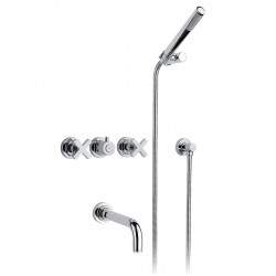 Built-in bath mixer with...