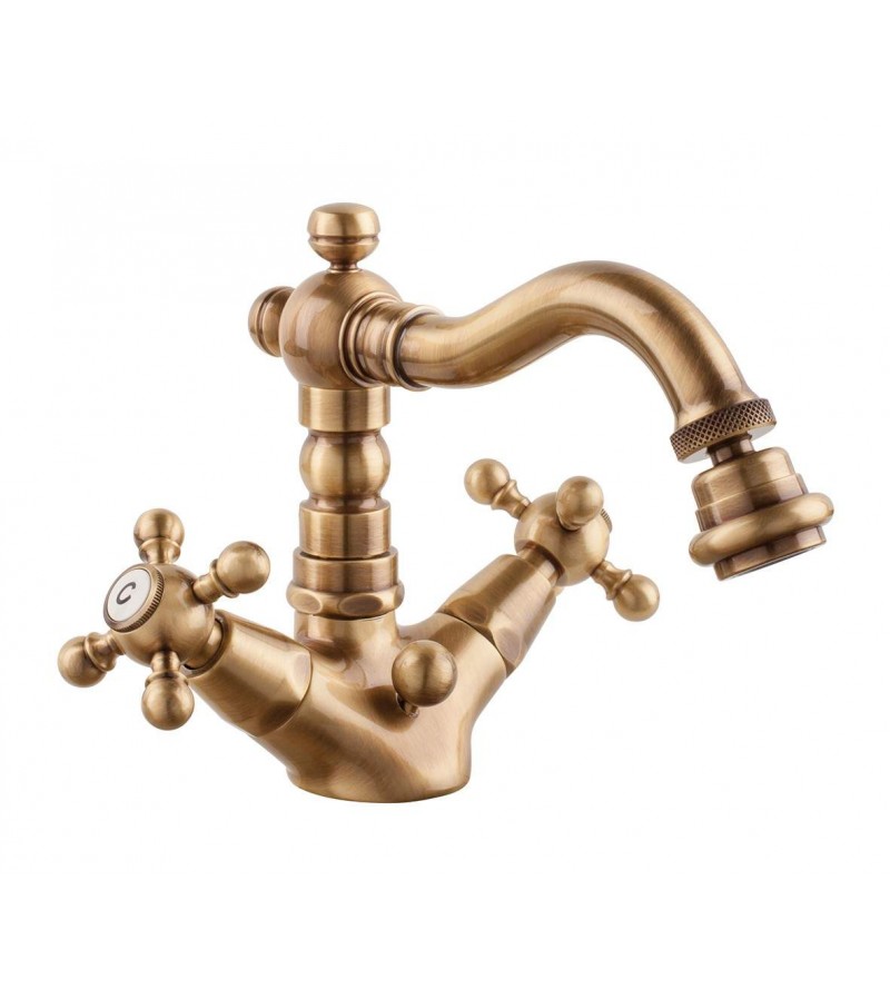 Double handle single hole bidet tap in bronze colour Old Fashion 62520BR