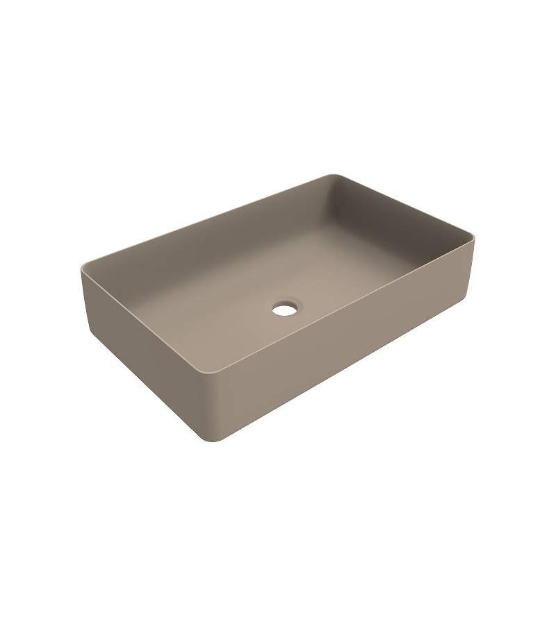 Countertop washbasin in matt cappuccino color 580x360 mm Ercos Musa BLCERPMUSA0012