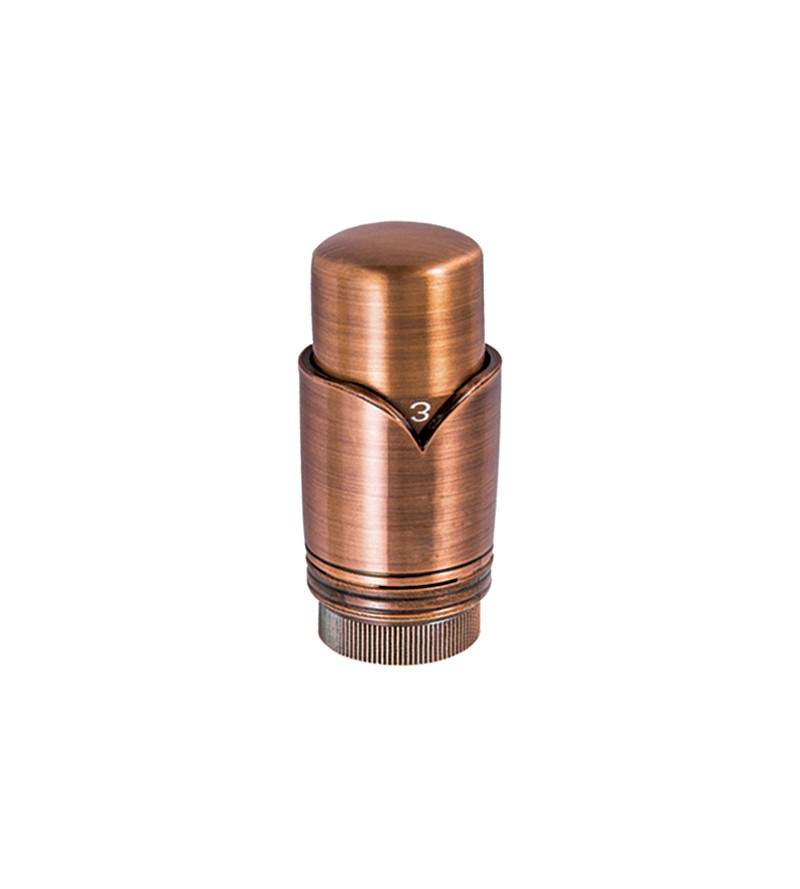 Kupferfarbener Thermostatkopf mit eingebautem Sensor Arteclima 31012MR
