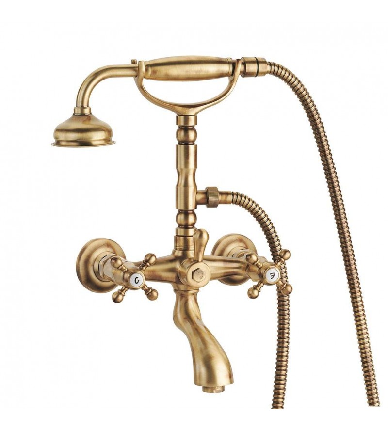 Mezclador de grupo de baño externo de lujo en color bronce Porta&Bini Old Fashion 62500BR
