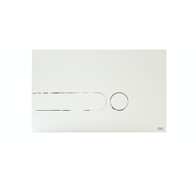 Plaque de commande blanche moderne pour cassettes Oli Iplate OL0670001