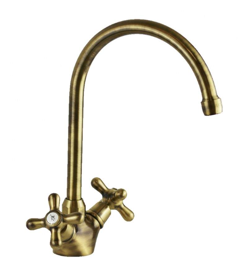 Faucet for kitchen sink in bronze color Gattoni 5692/REV0