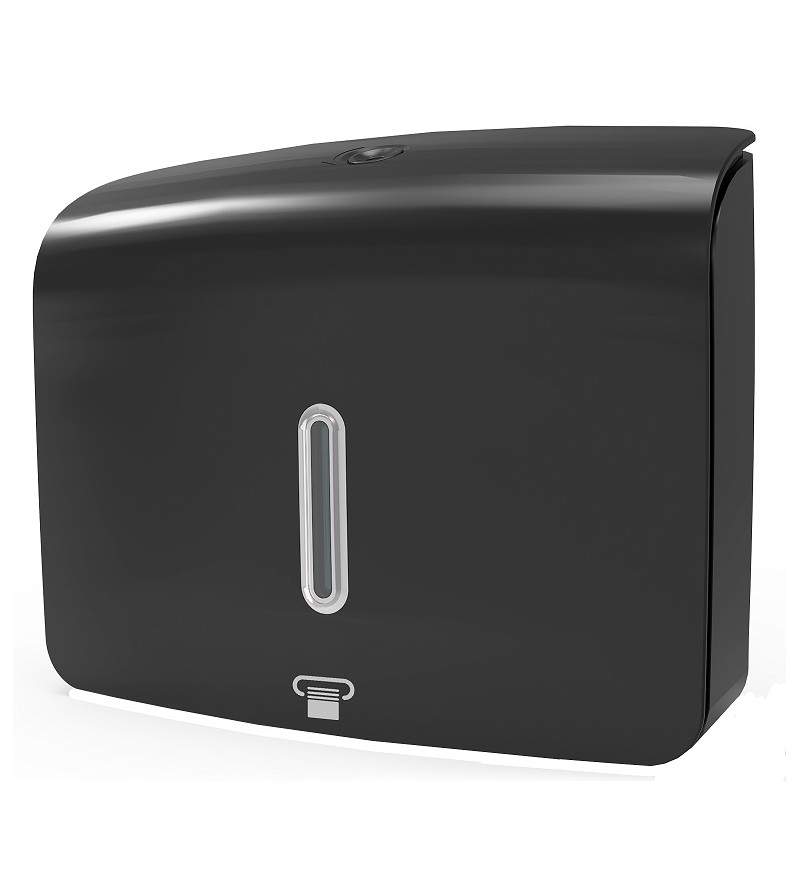 Dispenser for paper towels in matt black Tecom 151060NR
