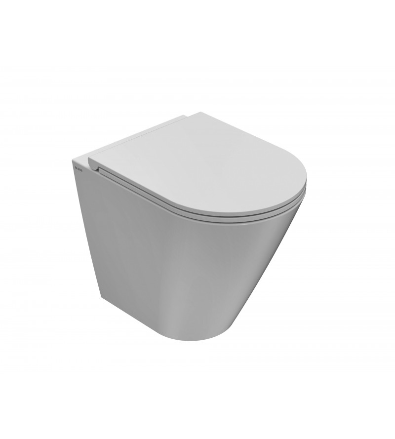 Ceramic WC on the ground, back to wall installation 52.36 Globo Forty3 FO002BI
