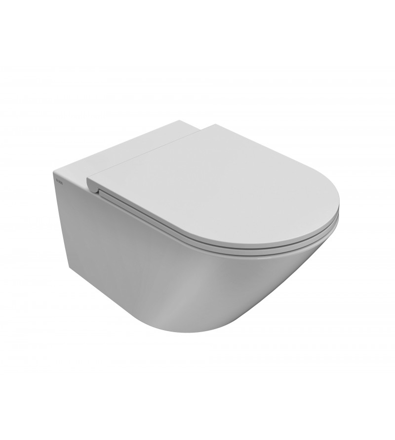 Vaso WC in ceramica installazione sospesa senza brida 57.36 Globo Forty3 FOS05