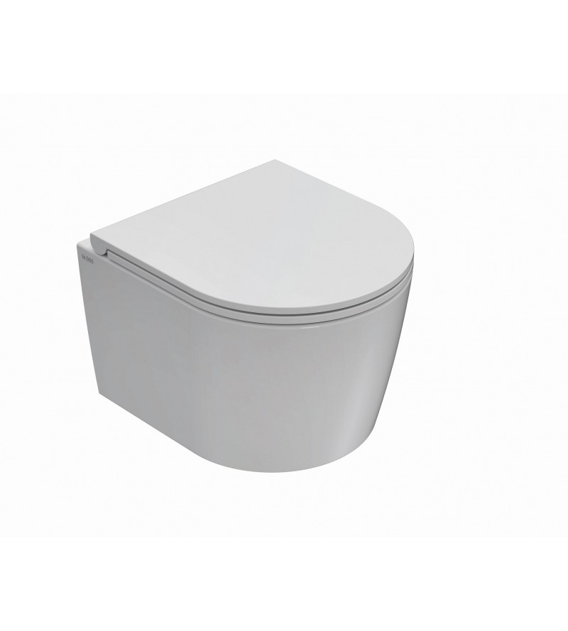 Vaso WC in ceramica installazione sospesa SENZABRIDA® 43.36 Globo Forty3 FOS06BI