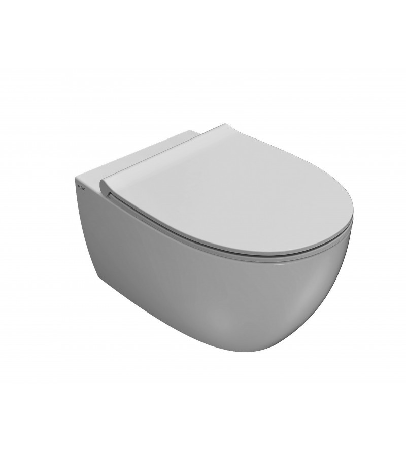 Vaso WC in ceramica installazione sospesa senza brida 54.36 Globo 4ALL MDS03