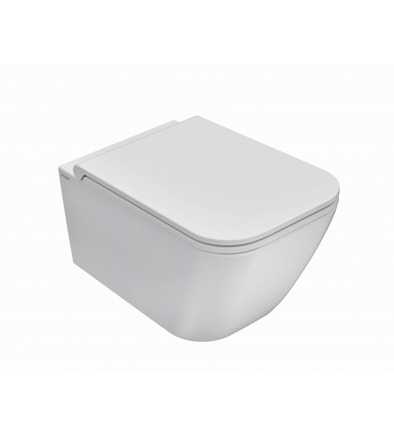 Ceramic toilet wall-hung without rim 52.36 Globo Stone STS05