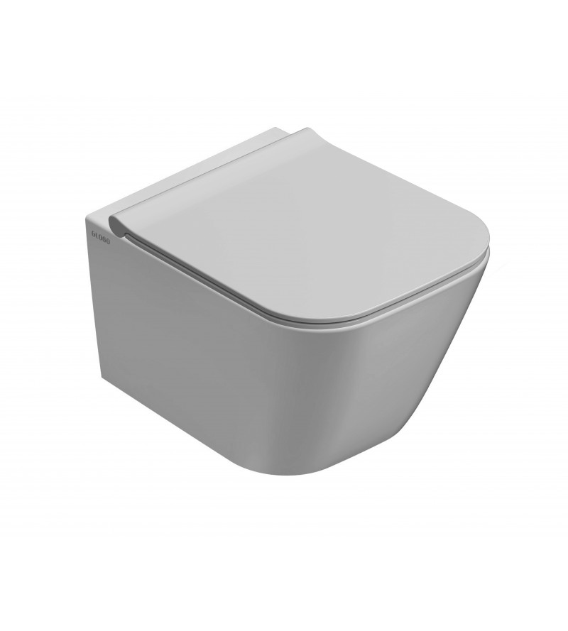 Ceramic toilet wall-hung without rim 45.37 Globo Stone STS07