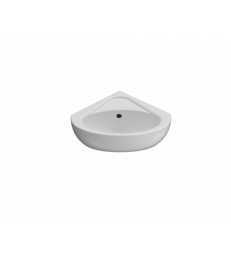 Corner ceramic washbasin suspended installation 41,5.46,5 Globo New Arianna VA020BI