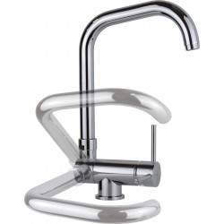 Sink mixer in chrome color...