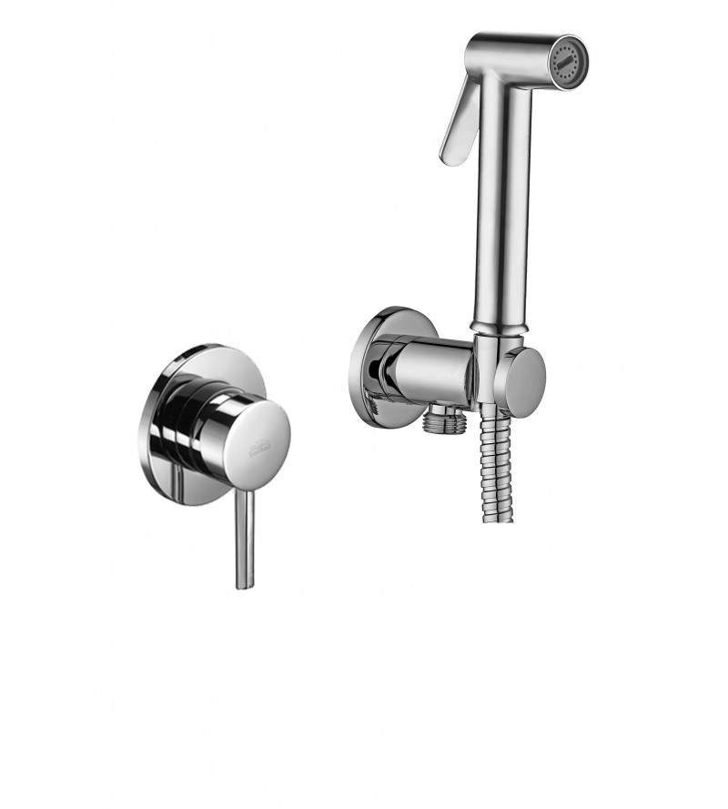 2-hole built-in bidet set with mixer and hand shower Paffoni KITDUP110CR