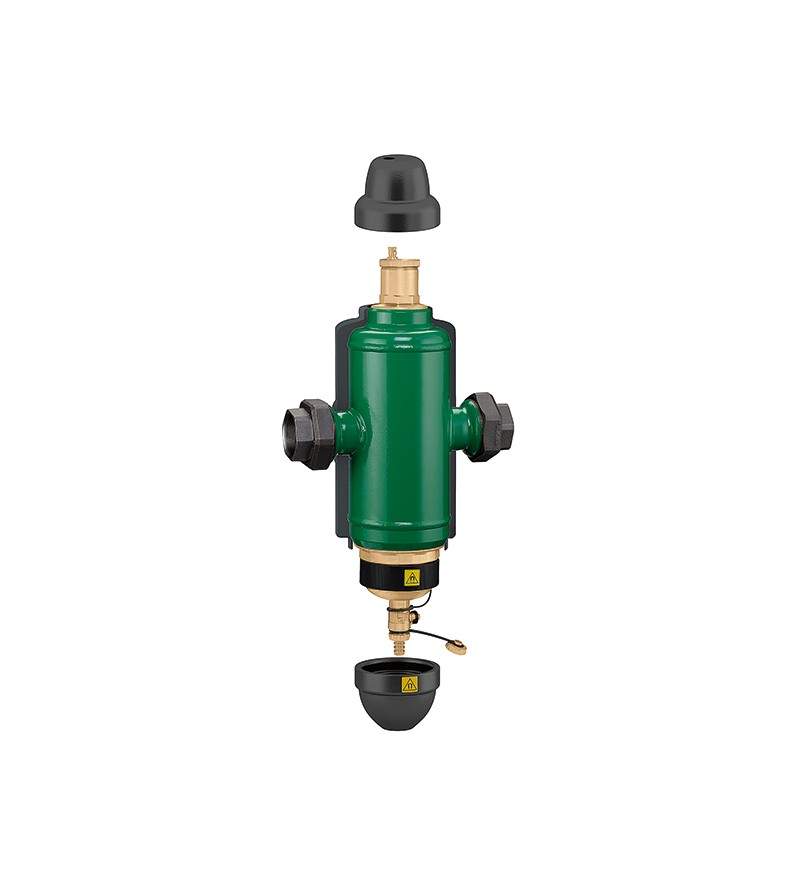 Deaerator-dirt separator with magnet. Female connections. With insulation Caleffi 5461
