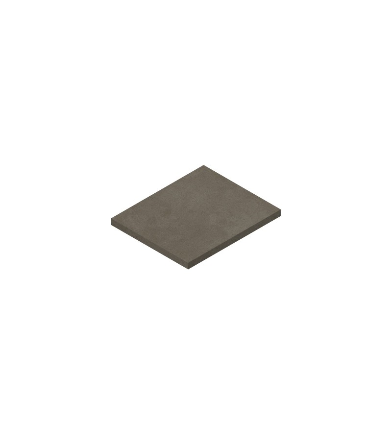 Mensola sospesa 600 x 500 mm per lavabo da appoggio finitura grigio cemento Ercos Teo BETEOCTOPP6004