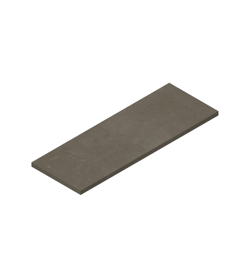Mensola sospesa 1400 x 500 mm per lavabo da appoggio finitura grigio cemento Ercos Teo BETEOCTOPP1404